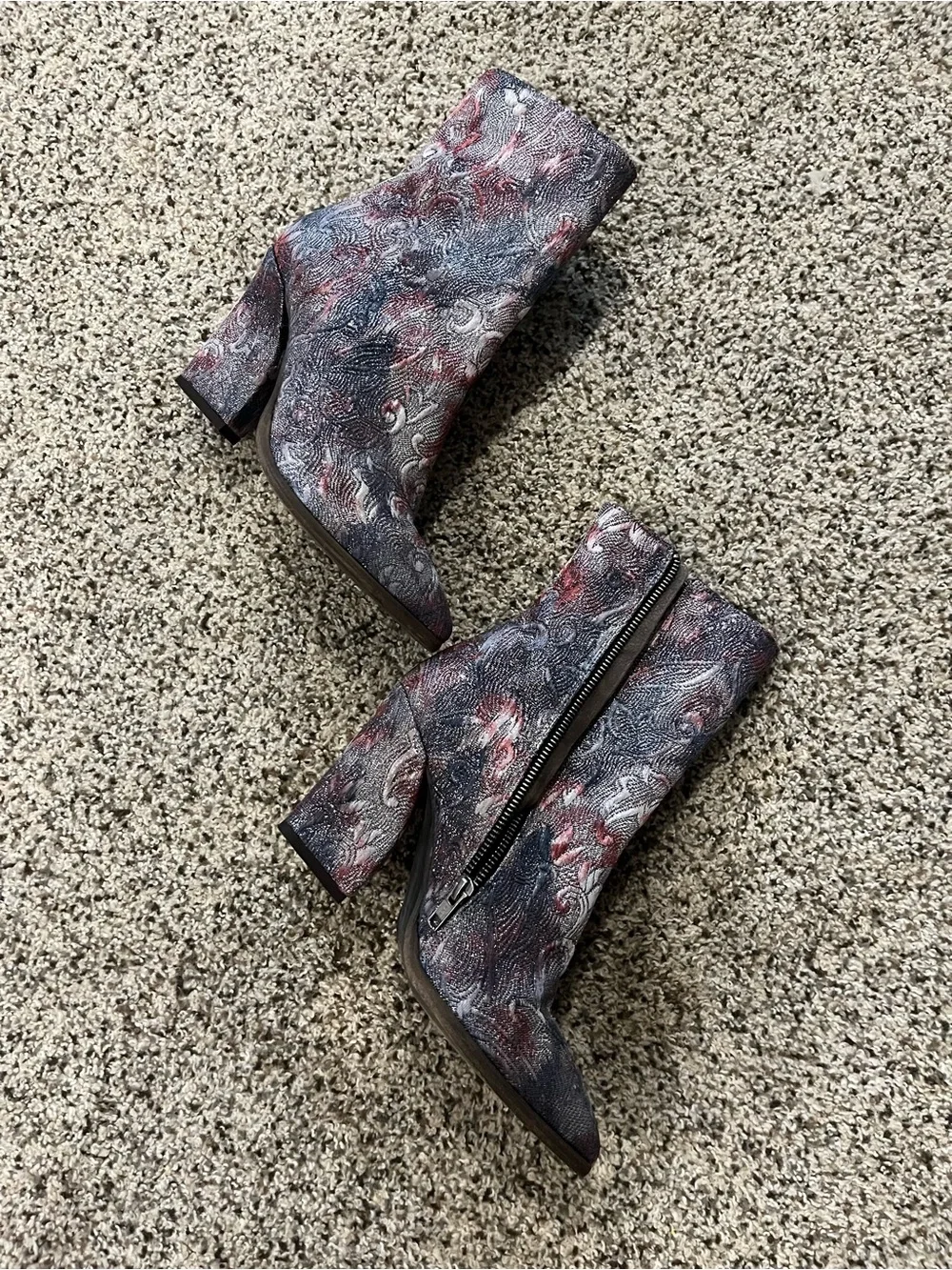 Jacquard Tapestry Glitter Boots Free People size 38